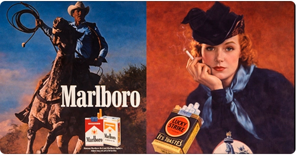 Реклама Marlboro и женский табачный образ